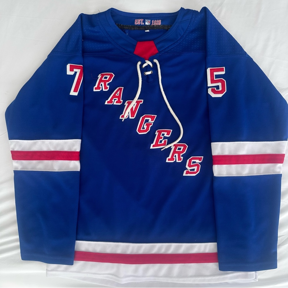 New York Rangers Ryan Reaves 75 NHL Hockey Jersey Men's XL